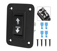 Crabop 30A DPDT Momentary Reverse Switch 12V/250V for Tongue Trailer for STABILIZER Jack Up Down Control RV Awning Motor Polarity Reversal 2 Pack(1PCS)