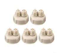 Crabop 5Pcs Aquarium Generator Bottle for DIY Fish Tank Reactor, Rust-Resistant Plastic Air Diffuser Valve to Boost Plant Growth