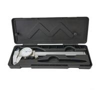 Crabop 6-Inch Stainless Steel Caliper, Vernier Measuring Gauge 0.02mm Resolution, Shockproof Measuring Tool For Various Measuring Needs