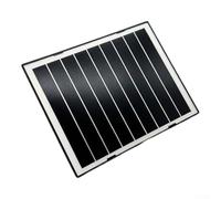 Crabop 7W Solar Panel for Security Cameras, IP65 Waterproof Monocrystalline with 360° Bracket, USB-C Power for Outdoor Surveillance(black)