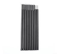 Crabop Adjustable Camping Poles 10 Set Lightweight Tarpaulin Poles Telescopic Tent Rods Metal Alloy for Porch Headroom Gazebo Support 35-90 Inch(10 knots)