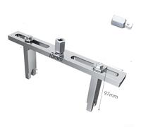 Crabop Adjustable Fuel Tank Lid Wrench Set with Multi Jaw Grip for Fuel Pump Removal, Suitable for Use on a Wide Range of Automotive Fuel Tanks (Right Angle)