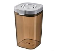 Crabop Airtight Sugar Jar with Spoon, Light-Proof Storage Container Box for Coffee Tea Spices, 800ML Gray-Brown Kitchen Organizer(1800ml)