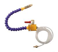 Crabop Atomized Coolant Spray System, for CNC Lathe Milling, 8mm Air Pipe Mist Lubrication,with Check Valve, Metalworking Cooling Tool 350mm