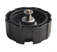 Crabop Black ABS Marine Outboard Fuel Tank Cap,12L/24L Leak-Proof Sealing Direct Replacement for Boat Gas Tank Cover