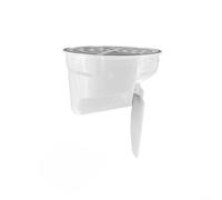 Crabop Built-in Floor Drain for Sewer Pipe, Anti-Odor Smell Sealing Valve, Leak-Proof Plastic Trap for 50-160mm Bathroom Toilet Shower Waste Discharge(160MM)