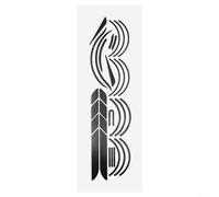 Crabop Carbon Fiber Scooter Stickers for Xiaomi for M365 Pro 1S Mi3, Scratch-Resistant Vinyl Wrap Film, Easy Apply Black Body Decal Kit 26x18cm