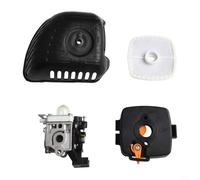Crabop Carburettor Kit, for Echo SRM225 PPF225 SHC225 GT225 PE225, 17-Piece Tuning Set with Air Filter & Fuel Line for Trimmer Repair