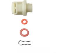 Crabop Coffee Machine Wiring Connector Kit with Silicone Seals, 5-Pack Plastic Snap Rings for Espresso Maker Repair and Maintenance, 13x10x2cm