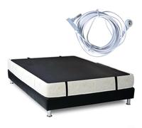 Crabop Conductive Grounding Mat for Earthing, 26x70 Inch PU Leather Sheet with 15ft Cord to Improve Sleep and Reduce Stress at Home