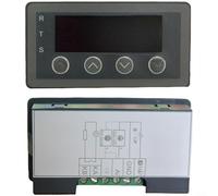 Crabop Digital Display Meter 0-10V 4-20mA Analog Input Panel with RS485, for MODBUS RTU, 0.56" LED,for Industrial Sensor Monitoring and Control Systems(With Relay)