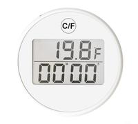 Crabop Digital Waterproof Ice Bath Thermometer With Timer And Alarm, Floating Pool Thermometer For Spa, Baby Bath And Temperature Gauge(white)