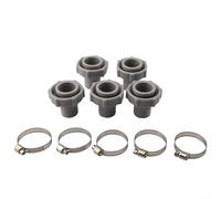 Crabop For Coleman P6 Pool Drain Connector Adapter,With Stainless Steel Adjustable Clamp,For Models P6A1420 D1420 H1420,Leakproof(5pcs)