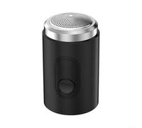 Crabop for Mini Electric Shaver USB-C Rechargeable Beard Trimmer LED Display Washable Portable Grooming Kit Lightweight Compact 120g Black (no Battery Display)