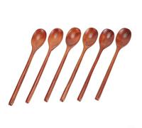 Crabop Handcrafted Wood Spoons Set 9 Inch Korean Style | Handcrafted design, smooth finish, ergonomic grip, Korean style pattern, elegant table decor