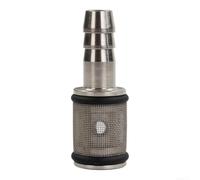Crabop High Pressure Inlet Filter Metal 6x3x3cm Silver(2pcs) | Robust metal build, 6x3x3cm size, prevents impurities, fits foam systems, silver finish