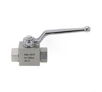 Crabop Hydraulic High Pressure Ball Valve, 2-Way 500 Bar MWP Carbon Steel Compact Shut-Off for Industrial Fluid Control Systems(3/8)