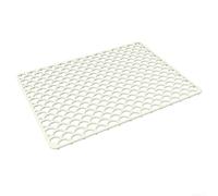 Crabop Large Silicone Drain Mat 46x31.7cm Dishwasher Safe(White) | silicone, BPA free, soft thick texture, safe for fruits veggies, direct food for contact allowed