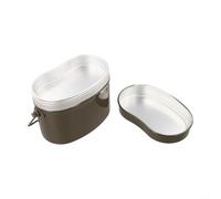 Crabop Lightweight Aluminium Camping Cookware Set with 1200ml Graduated Pot, Double-Riveted Handle for Hiking Picnic Outdoor Cooking