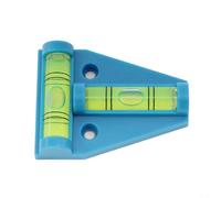 Crabop Magnetic T-Type Bubble Level 2-Way for SPIRIT Gauge with Fluorescent Vial for Wall Tile Flooring and for CARAVAN Installation Black(blue)