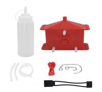 Crabop Motorcycle Chain Cleaner Brush Tool for Gear Maintenance, Compact Lightweight Design for All Chain-Driven Bikes, Red Black Blue(Red)