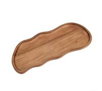 Crabop Natural Acacia Wood Snack Platter 29x13cm Unique