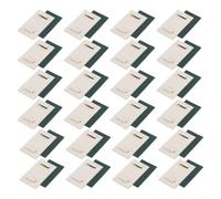 Crabop No-Drill Blind Support Clips 24pcs Self-Adhesive Window Fixing Brackets for Blinds and Curtains in Living Room Bedroom Kitchen White