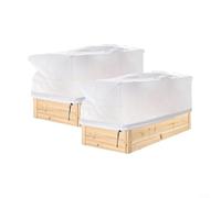 Crabop Non-Woven Plant Cold Protection Cover Rectangular Anti-Freeze Shield For Frost Defense Garden Outdoor Winter Use Breathable Fabric(150X40X45CM)