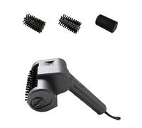 Crabop Rechargeable Electric Grill Brush with 2-Speed Motor, Stainless Steel Head, Waterproof BBQ Cleaner for Grates and Griddles, Gray Gold(Three-headed Gray)