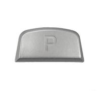Crabop Red Gear Shift Knob Parking Button Cover,for Range Rover Sport Evoque Discovery, for jaguar F-Type 2013-2022 Direct Fit Replacement(Silver)