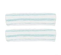 Crabop Replacement Mop Pad,for Leifheit Window Washer M 51164, Washable Microfiber Cover,with Flexible Bristles for Frames and Corners, Turquoise, 27.5x6.8cm(2 PCAK)