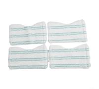 Crabop Replacement Pad for Leifheit for TILE and Bathtub Wiper, Microfiber with Elastic Rubber Flap, Washable at 40°C, High Absorbency Cleaning Tool (4 PACK)