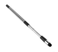 Crabop Retractable Telescopic Stylus Pen, Extra Long Aluminium Alloy with Precision Flocking Tip for Tablets and Smartphones Drawing, Black(Black)