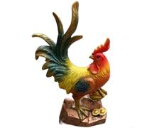 Crabop Rooster Statue, Resin Table Art for sculpture Modern Minimalist Home Decor Ornament for Shelf TV Cabinet Realistic Cock Figurine