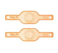 Crabop Silicone Pastry Mat 500F Grey Orange Silicone Pastry Mat 500F(Orange)