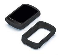 Crabop Silicone Protective Case, for Garmin Edge 540 840 with HD Film, Soft Shockproof Bike Computer Cover Sleeve,for Cycling Outdoor Sports (black)