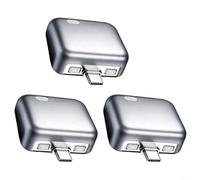 Crabop Smart Auto Stop Charging Adapter with Auto Cut-Off for Safe Overnight Power, Prevents Overcharging for Phones Tablets, Compact ABS Design for Home Office Travel Use(3pcs)