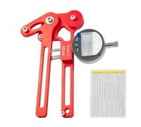 Crabop Spoke Tension Meter for 26-29 Inch Bicycle Wheels CNC Aluminum Alloy Mechanical or Electronic Version Accurate Wheel Building Maintenance Tool (Red electronic watch)