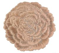 Crabop Stain Resistant PVC Placemat 38cm Washable Design(Rose Gold) | Strong grip backing, stays in place, prevents sliding, for ideal for busy dining, family meals