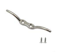 Crabop Stainless Steel Rope Cleat Hook Polished Halyard Hardware for Flag Pole Boat Yacht Awning Fixing Design 2-1/2 Inch(6in)