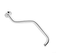 Crabop Stainless Steel Shower Extension Arm 39cm Angled(Silvery) | Unique angled design, extends head for outward, wider spray coverage, comfortable showering, ergonomic