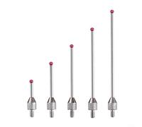 Crabop Steel for DIAL Indicator Probe M2.5 Thread Extended Lever Tip, for Micrometer Height Gauge Measurement Tool,Silver 0.01mm(M2.5*D2*L50)