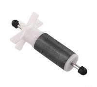 Crabop Submersible Pump Rotor Replacement with Ceramic Shaft - Quiet Rubber Tip Impeller Kit for Heater Water Pump Repair 35mm Diameter