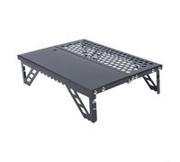 Crabop Ultra-Light Portable Folding Table, Aluminum Alloy for MINI for CAMP Desk 26.3x20cm, Compact Pocket Size for Hiking Picnic BBQ Outdoor Travel