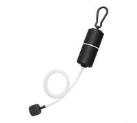Crabop USB Air Pump for Aquarium and Fish Tank, Silent 1W Oxygenator with 90cm Cable for Outdoor Fishing, Travel and Power Outage Backup, Black(USB（DC5V） Black)