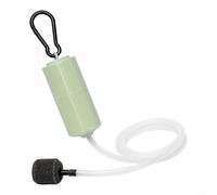 Crabop USB Air Pump for Aquarium and Fish Tank, Silent 1W Oxygenator with 90cm Cable for Outdoor Fishing, Travel and Power Outage Backup, Black(USB（DC5V） Green)