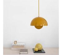 CRABOT Pendant Lamps Simplicity Originality Flower Bud Design Modern Style E27 Base New Pendant Light Applicable to Bar Cafe Store Bedside lamp Office Restaurant Living Room Decorate -Rellow