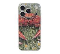 Crabs in The Daisy Flowers Compatible with iPhone 17/17 Air/17 Pro/17 Pro Max TPU Phone Case Slim Phone Protective Cover