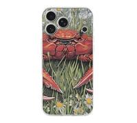 Crabs in The Daisy Flowers Compatible with iPhone 17/17 Air/17 Pro/17 Pro Max TPU Phone Case Slim Phone Protective Cover