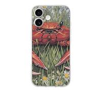 Crabs in The Daisy Flowers Compatible with iPhone 17/17 Air/17 Pro/17 Pro Max TPU Phone Case Slim Phone Protective Cover